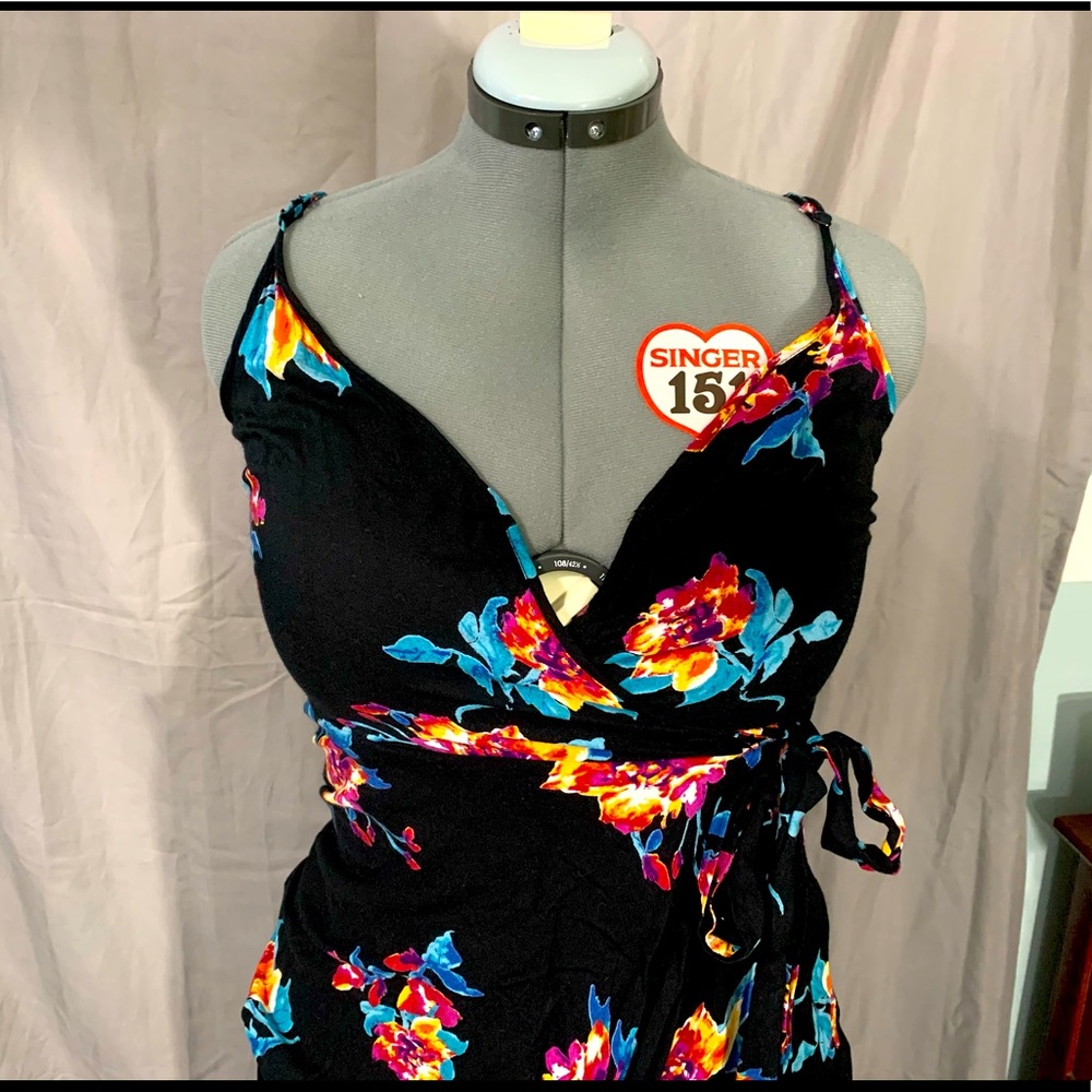 Band of Gypsies floral maxi wrap dress